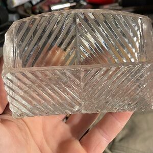 Clear Glass card holder